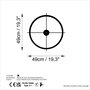 Wallity Reloj de Pared Decorativo de Metal Negro